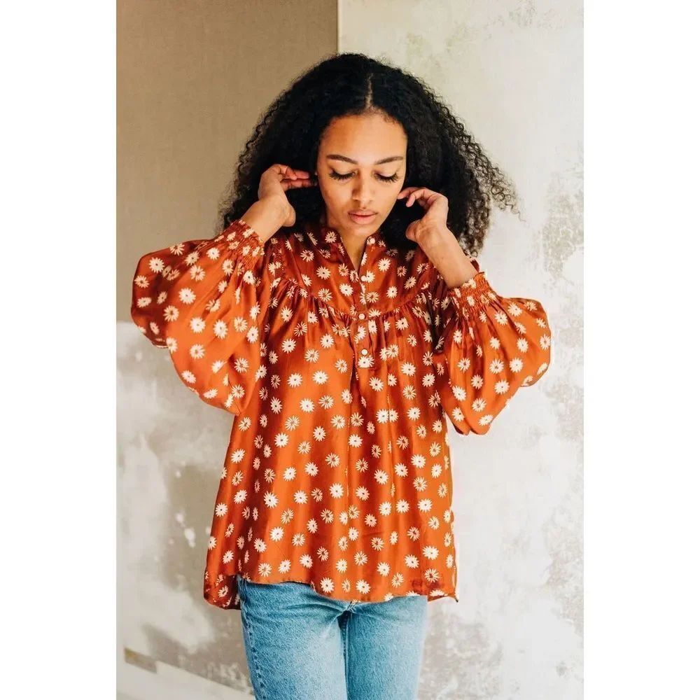 The Great Shepherd Silk Blouse Top - Size 0